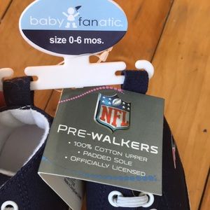New England Patriots baby shoes. 0-6 months